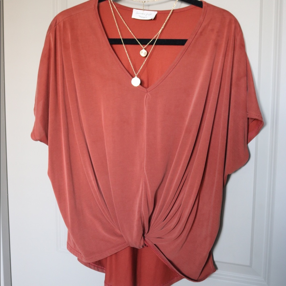 Burnt Orange Blouse